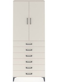 Resim Arges Dolap 2 Raflı 6 Çekmeceli 2 Kapaklı 88x30x221 Aytaşı-ay... Aytaşı 