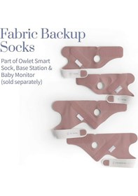 Resim Owlet Aksesuarlı Kumaş Çorap - Dream Sock Bebek Telsizi İçin - Gül Kurusu 