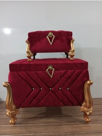 Resim Sonem Çeyiz Çeyiz Sandığı Söz Nişan Bohça Gelin Damat Sandık 2li 0603 