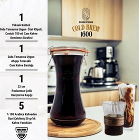 Resim 1600 Cold Brew Starter Kit – Evde Soğuk Kahve Demleme Seti 