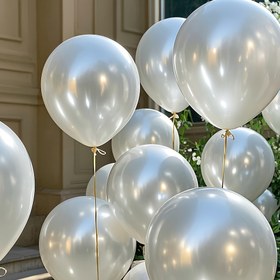 Resim 60 adet İnci Beyaz Balon Seti, Doğum Günleri, Düğünler, Sevgililer Günü, Şükran Günü, Anneler Günü, Cadılar Bayramı, Noel, Yeni Yıl, Açılış Töreni, Mezuniyet Sezonu, Balon Dekorasyonları, Parti Balonları, Yıldönümü. Fotoğraf Aksesuarları, Fotoğraf Atmosferi Arka Planı, Fotoğraf Aksesuarı Statik Dekorasyon, Fotoğraf Pozu Aksesuarları, Mekan Dekorasyonu 
