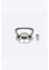 Resim Metal Tencere Tava Kapak Kulbu - Isıya Dayanıklı Paslanmaz Vidalı Yedek Tepe Çelik 