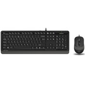 Resim A4-Tech F1010 USB Gri Klavye Ve Mouse Set A4-Tech