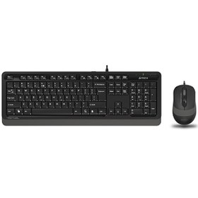 Resim A4-Tech F1010 USB Gri Klavye Ve Mouse Set A4-Tech