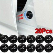 Resim 20 Adet/40 Adet Kapı Darbe Emicileri, Evrensel Kapı Koruyucuları, Aydınlatmalı Araba Şok Absorberleri, PVC Kenar Kolu Kollukları veya Yastık Seti, Çeşitli Arabalara Uygun, Otomobil Hediyesi 