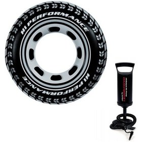 Resim Radyal Lastik Simit 91 Cm Intex + Şişirme Pompası Hediyeli - 5925 (438649589) Çok Renkli 