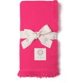 Resim Muslin Peştemal Pembe - Pembe / STD 