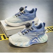 Resim Snapbuy High Quality Shoe Bag Çocuk Ayakkabısı Spor Ayakkabı Ilkbahar Ve Sonbahar Koşu Yeni Çocuk Döner Toka Buz Mavisi 