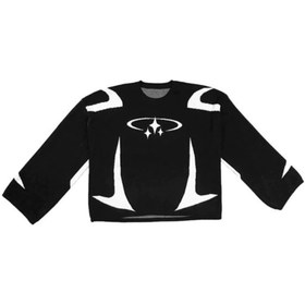 Resim Contrast Y2K Moda Örme Kazak - Beyaz / L 