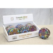 Resim Periboia Taşlı Yuvarlak El Aynası Kalın Model 4 