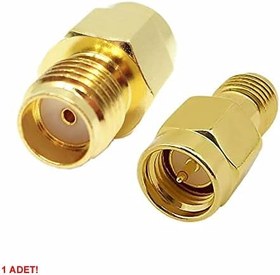 Resim SMA Erkek to SMA Dişi Adaptör Soket Altın Kaplama Soket 0-6GHz RF Wi-Fi Anten FPV Lora Helium Router Modem Koaksiyel GPS GSM GPRS 