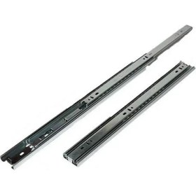 Resim Verto Çift Açılır 45 mm Teleskopik Bilyeli Çekmece Rayı 40 cm 