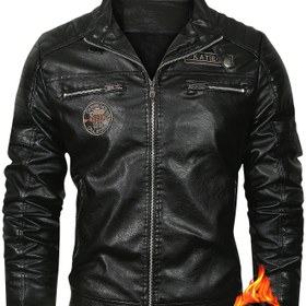 Resim Erkekler için Rahat Bomber Ceket - Kahverengi, Stand Yaka, Fermuar Kapanışı, Uzun Kollu, Polyester Astar, Günlük Giyim, Rahat Ceket | Stand Yaka Ceket | Fermuarlı Ceket 