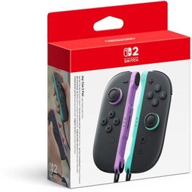 Resim Switch 2 Joy-Con Mor - Yeşil (Ithalatçı Garantili) 