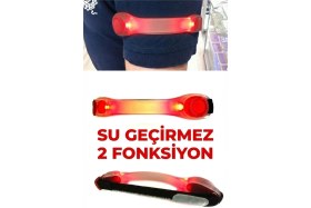 Resim İsmiyle Al Mey Ithalat® Gece Koşu Bilekliği: Su Geçirmez, 2 Fonksiyonlu, Işıklı Güvenlik Bandı 