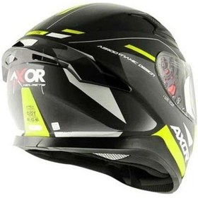 Resim Axor Apex Turbine Kapalı Kask Neon Sarı Siyah 