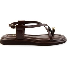 Resim Kahve Kadın Sandalet K05606036509 Kahve 