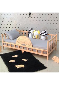Resim Markaawm Markaawm Ahşap Çocuk Yatak Montessori Karyola Akçaağaç 