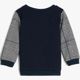 Resim Erkek Bebek Pul Detaylı Sweatshirt 