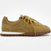 Resim NILUFARR Welissa Camel Süet Hakiki Deri Kadın Sneaker 