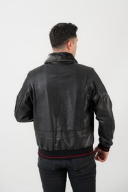 Resim Dericlass Drake Pilot Model Erkek Hakiki Deri Ceket 