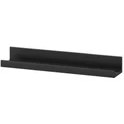 Resim IKEA Duvar Rafı Modern Siyah Renk Mdf Çerçeve Dekorasyon Rafı 55 cm 