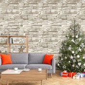 Resim Yapışkanlı Tuğla Duvar Kağıdı - 44.96cm x 299.72cm Sahte Taş Tuğla Temas Kağıdı, Çıkarılabilir Kendinden Yapışkanlı Dekoratif Duvar Kaplaması Ev Yenileme için 
