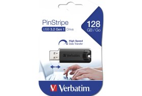 Resim Verbatim 128GB Pinstripe USB 3.2 USB Bellek 