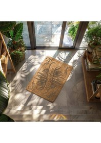 Resim Home Hoşgeldiniz Dekoratif Çok Amaçlı Iç Ve Dış Kapı Paspası Metalik 