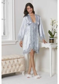 Resim Pierre Cardin Kadın 4'lü Mist Saten Takım Gelin Çeyiz Seti 7045 001 