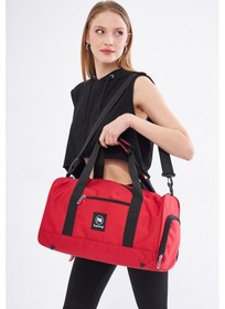 Resim Superbag Seyahat Spor Çantası Kırmızı Kadın Erkek Unisex 