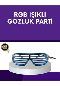 Resim Led Işıklı Parti Gözlüğü Renkli Eğlence Aksesuarı " 