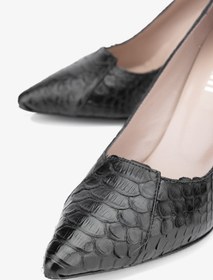 Resim Valmenti Kadın Hakiki Deri Siyah Stiletto VLM2180 