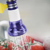 Resim Dönebilen Püskürtme Başlığı ve Uzatılabilir Filtre ile Ayarlanabilir 4 Renkli Duş Bataryası Nozulu - Sıçrama Geçirmez Modern Plastik Tasarım, 3.0cm Çap, Mutfak Lavabosu, Avrupa ve Amerika Tornaları, Mutfak Bataryası Adaptörü, Çağdaş Su Akışı, Dayanıklı Su Filtresi 