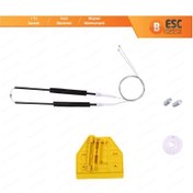 Resim Audi A6 C6 S6 4F 2004-2011 4/5 Kapı İçin Arka Sağ Cam Kriko Seti 
