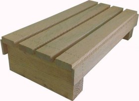 Resim Ergonomi Market 16 cm Yükseklik Doğal Ahşaptan Ev Içi Kullanıma Uygun Kaymaz Tabanlı Step Tahtası 25 cm x 50 cm 