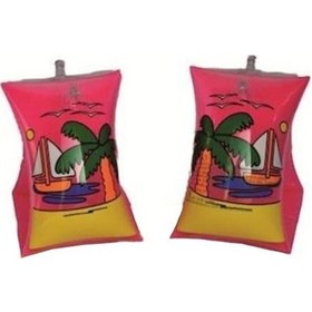 Resim Bermuda Gemi Desenli Şişme Kolluk Pembe 30x15 Cm Pembe 