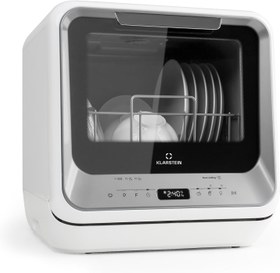 Resim Amazonia Mini Gümüş Masaüstü Bulaşık Makinesi, 6 Program, 5 Litre 