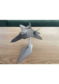 Resim Gri F22 Savaş Uçağı Hediyelik Ev Ofis Çalışma Masası 