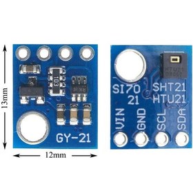 Resim Htu21 5v Sıcaklık Ve Nem Sensör Modülü Iıc I2c Yüksek Hassasiyet Iıc Dijital Nem Sensörü Klima 