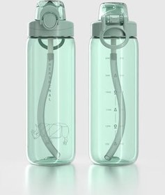 Resim Renga Wave Duplo 630 ml Opsiyonel Pipetli Tritan Matara 912176 Yeşil 