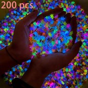 Resim 200 Adet Parlayan Kaplumbağa Miniatürleri - Renkli Işıklı Plastik Figürlar, DIY El Sanatları, Tırnak Sanatı ve Ev Dekoru İçin - Elektriksiz Kullanım, İç Mekan ve Dış Mekan için Mükemmel, Kaplumbağa Süslemeleri 