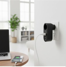 Resim 2 Usb,1 Type-c Girişli 1&amp Apos Li Çocuk Korumalı,ısıya Karşı D 2 M 