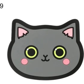 Resim Wangchuang B9 Gösterisi Olarak Karikatür Kedi Şekilli Silikon Yemek Masası Placemat Coaster Mutfak Aksesuarları Mat Bardak Kupa Isıya Dayanıklı Hayvan Kahve Içecek Pedi (Yurt Dışından) 