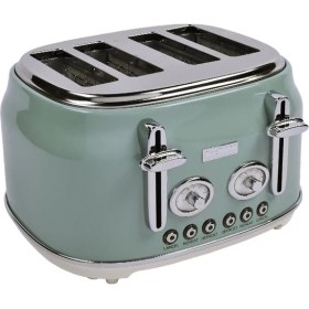 Resim Berghoff Gem Retro Mint Yeşil Dört Dilim Ekmek Kızartma Makinesi 