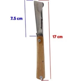 Resim Aşı Bıçağı Profesyonel Çelik Tepeli Uçlu Bağ Ağaç Budama Aşı Çakısı 170 mm Ahşap Sa 