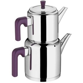 Resim Aryıldız Roma Purple Büyük Çaydanlık Takımı 