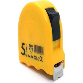 Resim Normadia Sarı Şerit Metre 5 Metre 25MM, Pratik ve Dayanıklı Ölçüm Aracı 