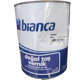Resim Bianca Dekor Tuğla, Ahşap, Doğal Taş Verniği Şeffaf Vernik 2.5 Lt 