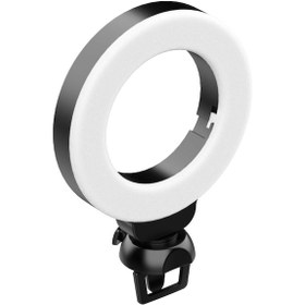 Resim Padalink Vıjım Cl06 Ekran Klipsli Dairesel Işık - 3200k-6500k Renk Sıcaklığı, Parlaklık Ayarlı, Usb Beslemeli, 48 Led Işık Kaynağı 